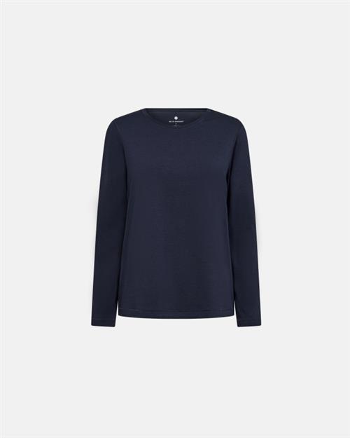 Langærmet t-shirt | Bambusviskose | Navy