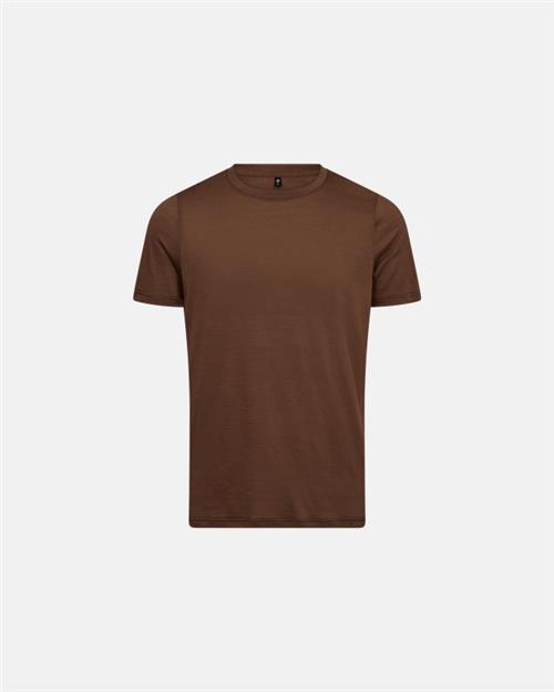 T-shirt | 100 økologisk GOTS uld | Brun