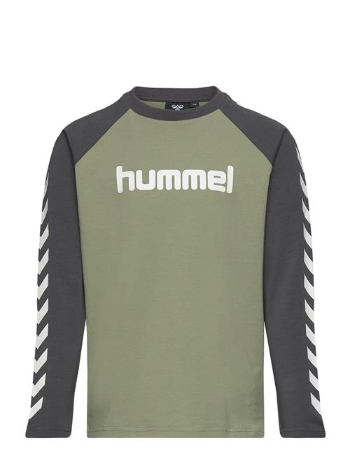 Hmlboys T-Shirt L/S Hummel Green