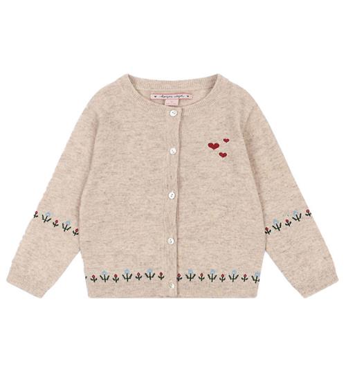 Se Konges SlÃ¸jd Cardigan - Bomuld/Uld - Eli - Off White Melange ved KidsWorld