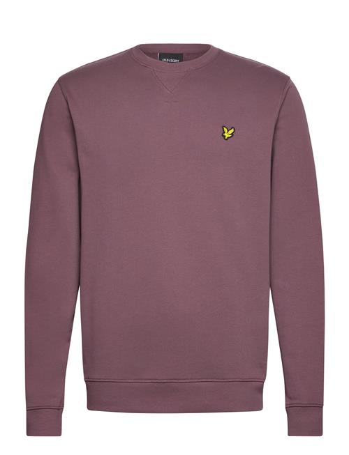 Se Lyle & Scott Crew Neck Sweatshirt Lyle & Scott Burgundy ved Booztlet