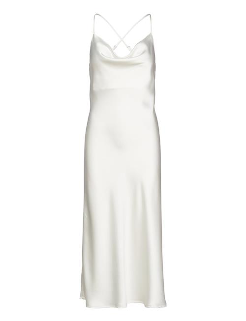 Object Objsateen S/L Midi Dress A Fair Div Object White