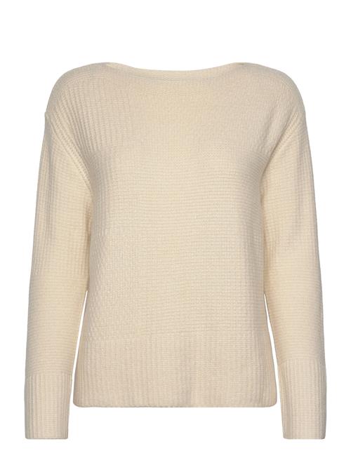 Se Tom Tailor Knit Patched Boatneck Tom Tailor Beige ved Booztlet