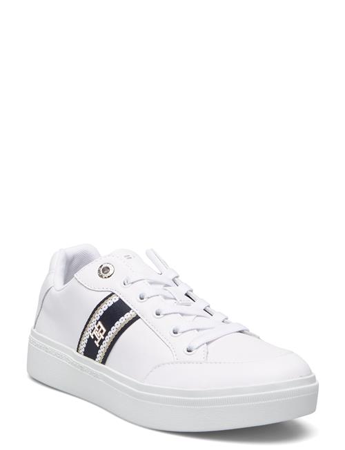 Se Tommy Hilfiger Webbing Court Sneaker Tommy Hilfiger White ved Booztlet