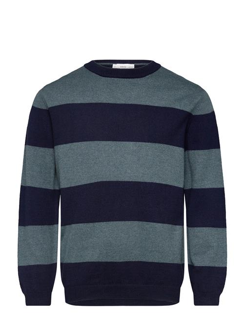 Knit Striped Sweater Mango Navy