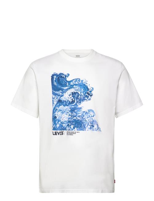 Se LEVI´S Men Ss Relaxed Fit Tee Wave Aop Hl LEVI´S Men White ved Booztlet