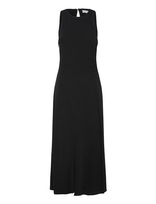 Mango Midi-Dress With Draped Detail Mango Black