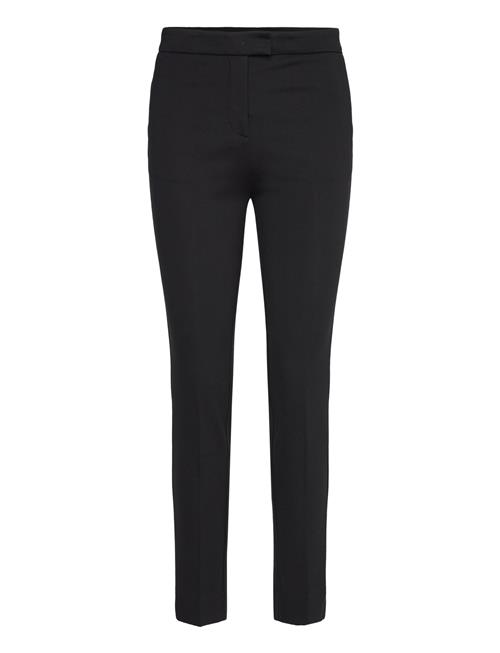 Mango Rome-Knit Straight Trousers Mango Black