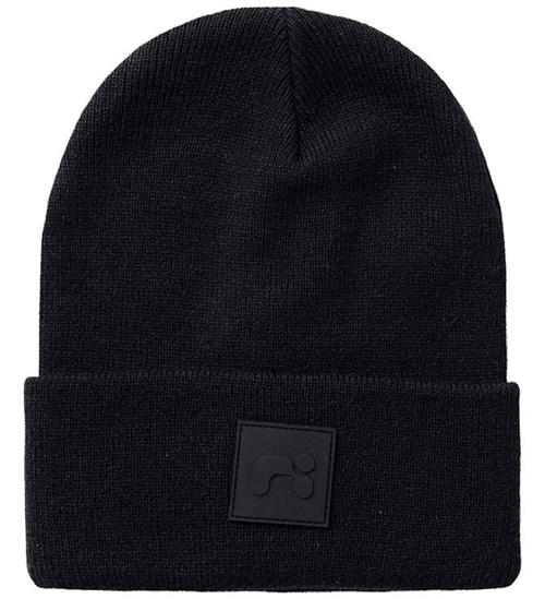 Se Name It Hue - Strik - Beanie Badge - NknMalik - Black ved KidsWorld