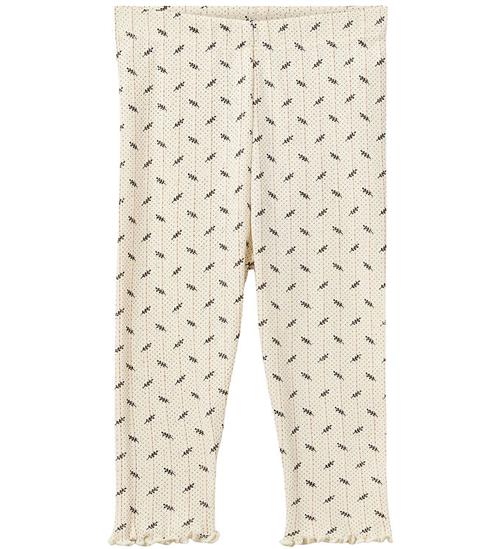 Sofie Schnoor Leggings - Naline - Antique White m. Print/HulmÃ¸ns