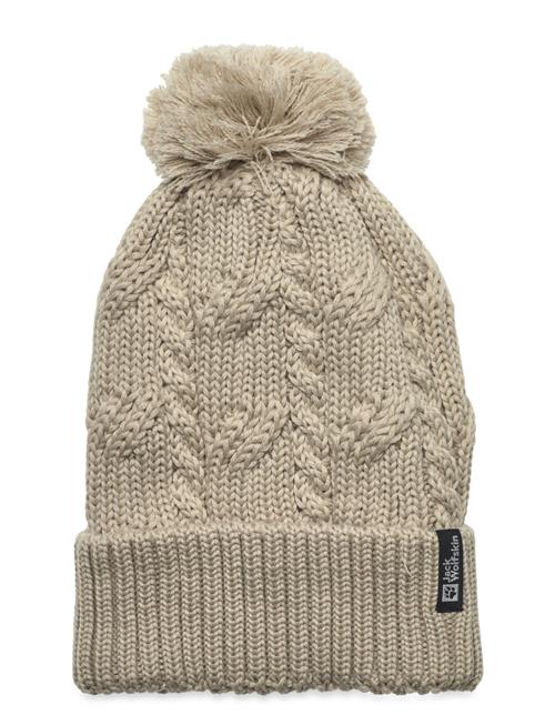 Se Jack Wolfskin Pompom Beanie Jack Wolfskin Beige ved Booztlet