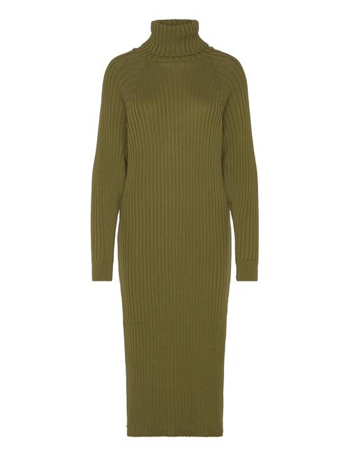 YAS Yasmavi Knit Midi Rollneck Dress Noos YAS Green