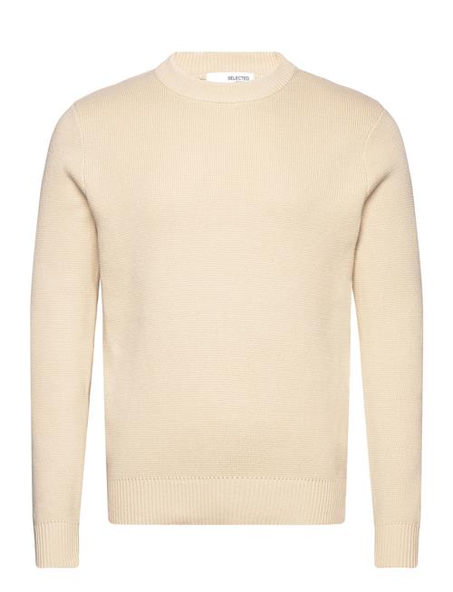 Selected Homme Slhtodd Ls Knit Crew Neck W Selected Homme Cream