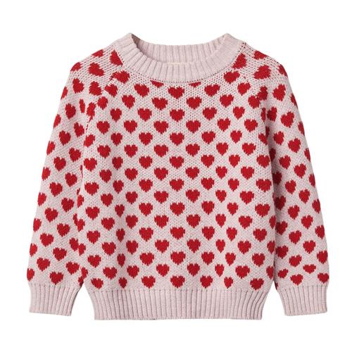 Se Fliink Janie Pullover Peach Whip/Pompeian Red | Rød | 4 years ved Babyshop