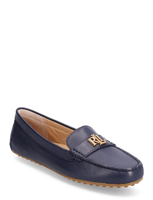 Se Lauren Ralph Lauren Barnsbury Nappa Leather Driver Lauren Ralph Lauren Navy ved Booztlet