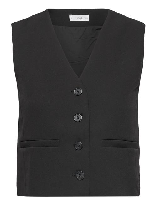 Mango Suit Waistcoat With Buttons Mango Black