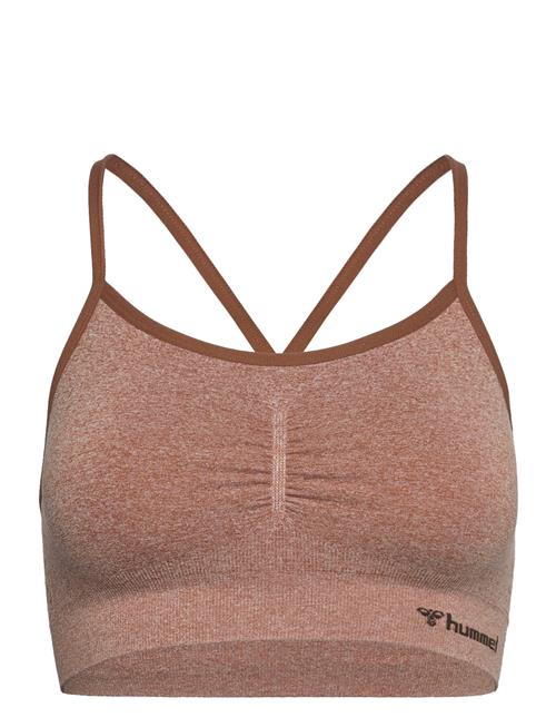 Hummel Hmlci Seamless Scrunch Sports Bra Hummel Brown