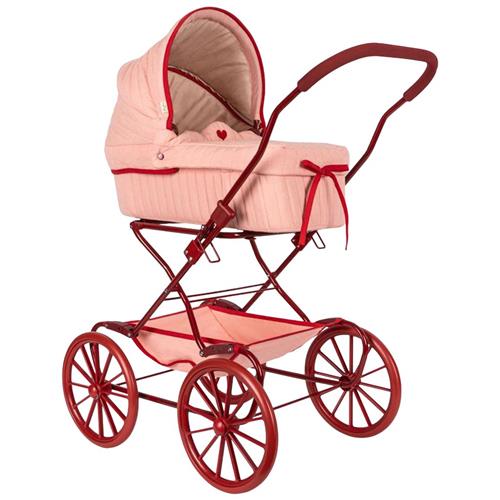 Se Konges Sløjd Dukke Klapvogn Mellow Rose | Lyserød | 01 ved Babyshop