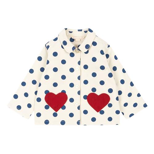 Se Konges Sløjd Nola Shirt Jacket Gots - Blue Dot | Blå | 4 years ved Babyshop