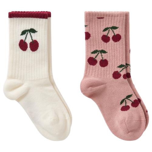 Kuling 2-pak GOTS Korfu Strømper Cherry 20-23 EU  Lyserød  20-23 EU  Unisex
