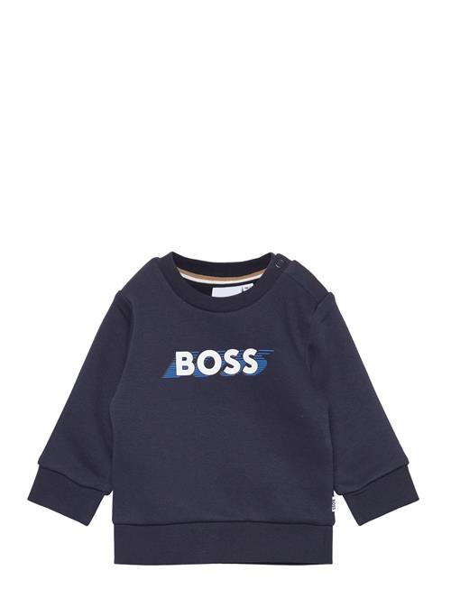 Se BOSS Sweatshirt BOSS Navy ved Booztlet