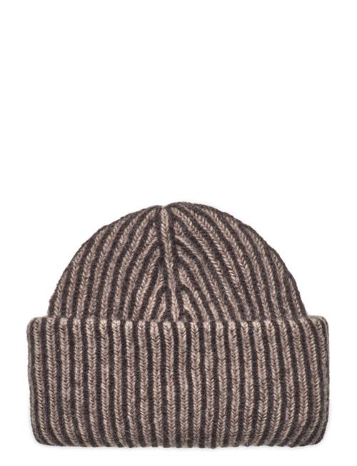 Becksöndergaard Striped Oma Beanie Becksöndergaard Brown