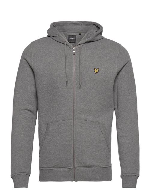 Se Lyle & Scott Zip Through Hoodie Lyle & Scott Grey ved Booztlet