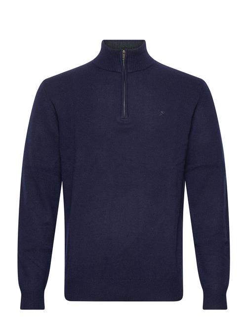 Se Hackett London Lambswool Hzip Hackett London Navy ved Booztlet