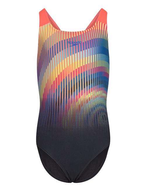 Speedo Girls Digital Placement Powerback Speedo Patterned