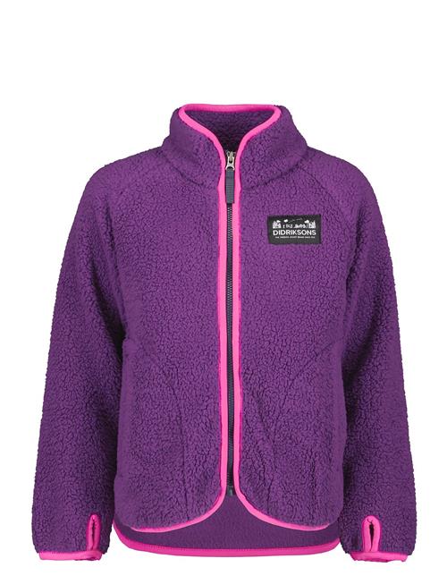 Se Didriksons Gibbs Kids Fullzip 2 Didriksons Purple ved Booztlet