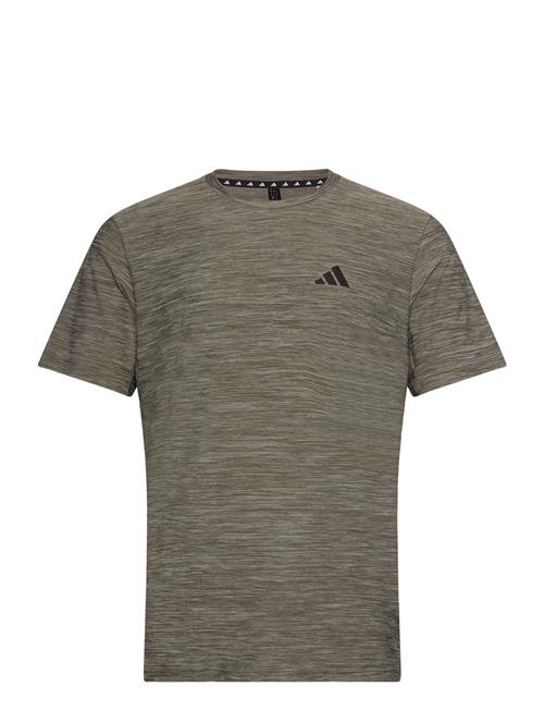 Se adidas Performance Adidas Train Essentials Stretch Training T-Shirt Adidas Performance Khaki ved Booztlet