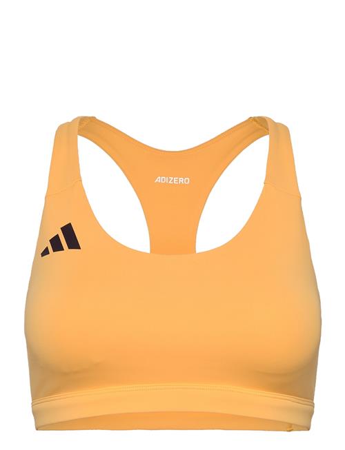 Se adidas Performance Adizero Essentials Run Medium Support Bra Adidas Performance Yellow ved Booztlet