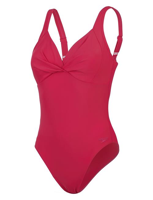 Womens Shaping Cross Knot 1 Pc Speedo Pink
