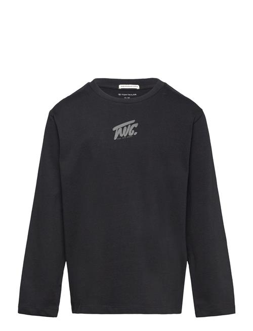 Regular Printed Longsleeve Tom Tailor Black