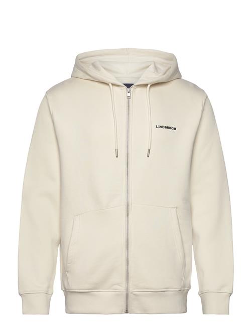 Se Lindbergh Logo Sweat Hoodie Lindbergh Cream ved Booztlet