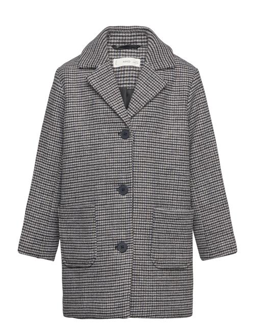 Houndstooth Coat Mango Brown