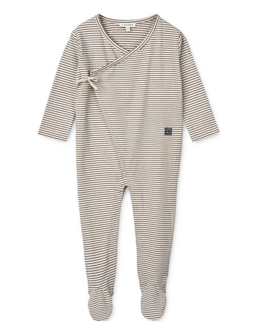 Se Liewood Bolde Baby Stripe Jumpsuit Liewood Cream ved Booztlet