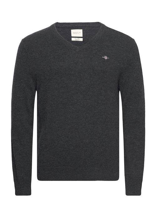 GANT Extrafine Lambswool V-Neck GANT Grey