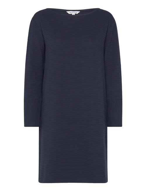 Se Tom Tailor Structured Jersey Dress Tom Tailor Navy ved Booztlet