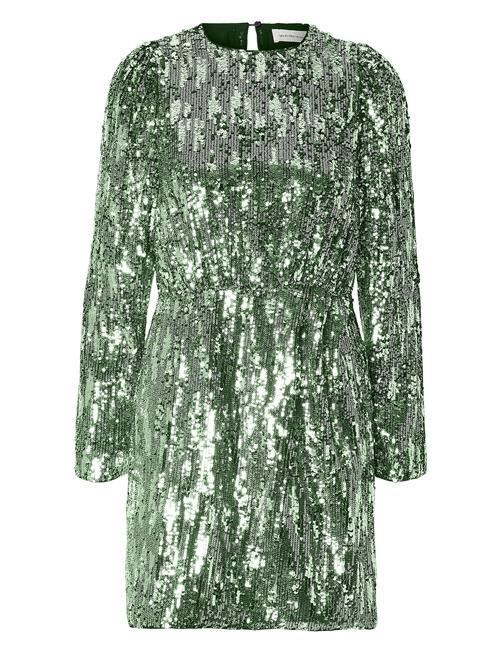 Selected Femme Slfari-Colyn Ls Short Sequins Dress B Selected Femme Green