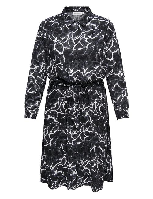 Carammia L/S Midi Shirt Dress Aop ONLY Carmakoma Black