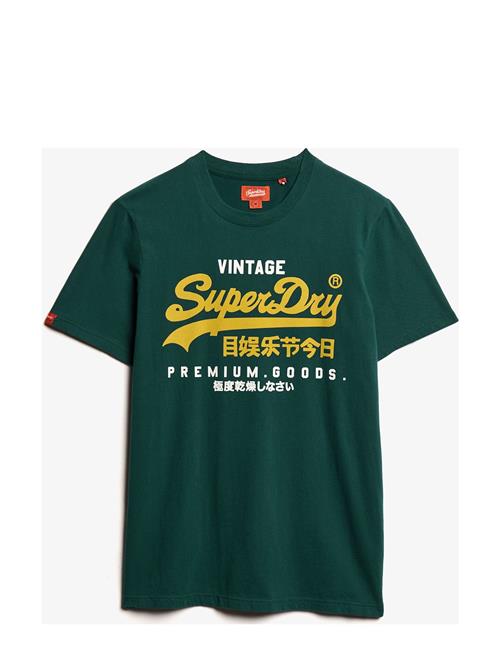 Superdry Duo Vintage Logo T Shirt Superdry Green