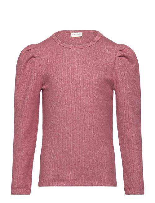 Minymo T-Shirt Ls Glitter Rib Minymo Pink