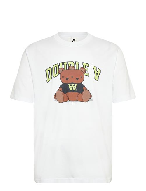 Double A by Wood Wood Wwasa Bear T-Shirt Double A By Wood Wood White