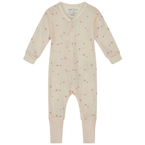 Se Hust&Claire Mocel Mønstret Pyjamas Ecru | Beige | 62 cm ved Babyshop