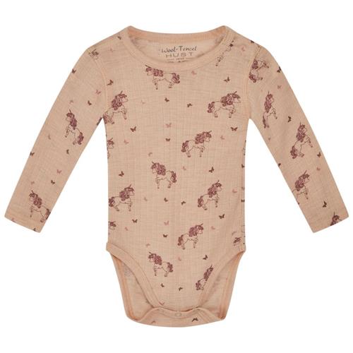 Se Hust&Claire Bocel Mønstret Babybody Rose Cloud | Lyserød | 56 cm ved Babyshop