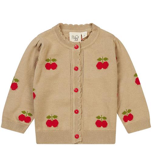 Se Flöss Flöss Cardigan - Strik - Barbara - Tan/Apple ved KidsWorld