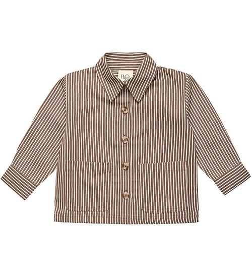 FlÃ¶ss Skjorte - Bob - Roast Brown Stripe