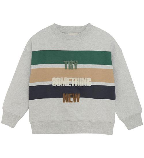 Se Minymo Minymo Sweatshirt - Grey Melange ved KidsWorld