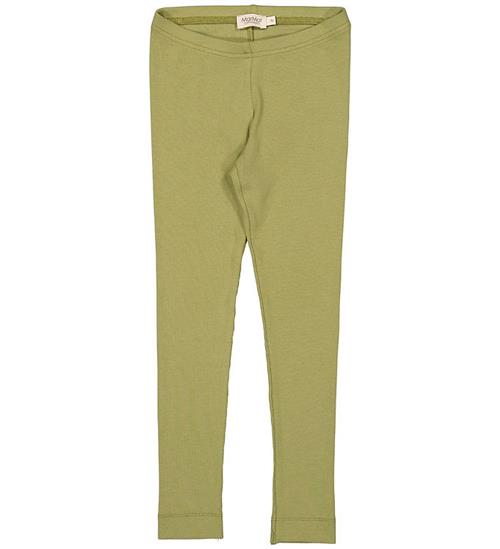 Se MarMar Leggings - Rib - Modal - Cedar Green ved KidsWorld